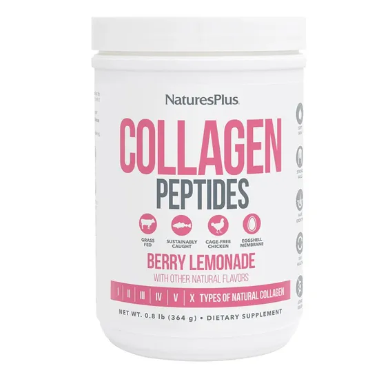 Nature's Plus Collagen Peptides Berry Lemonade