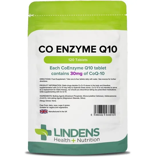 Lindens CoEnzyme Q10 30mg Tablets
