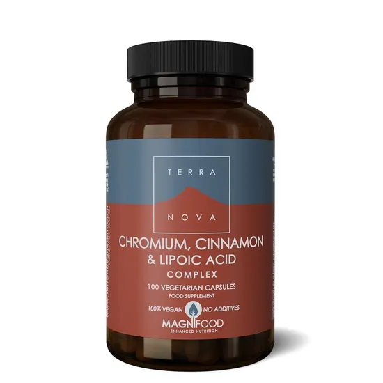 Terranova Chromium, Cinnamon & Lipoic Acid Complex Vegicaps 100 Vegicaps