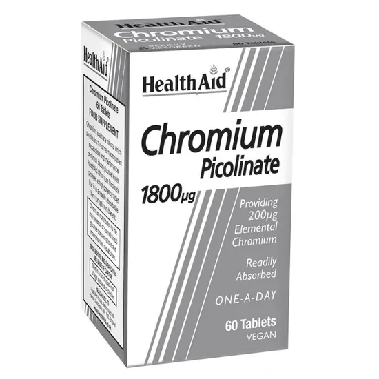 Health Aid Chromium Picolinate 200ug Tablets