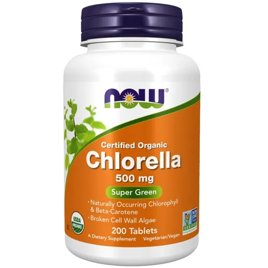 NOW Foods Chlorella 500mg Organic Tablets