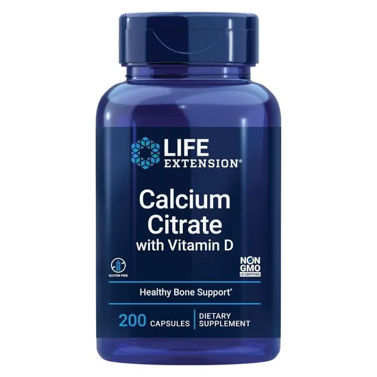 Life Extension Calcium Citrate With Vitamin D Vegicaps
