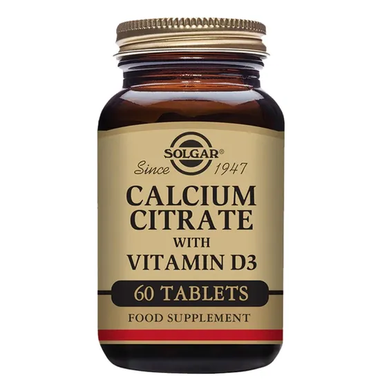 Solgar Calcium Citrate With Vitamin D Tablets