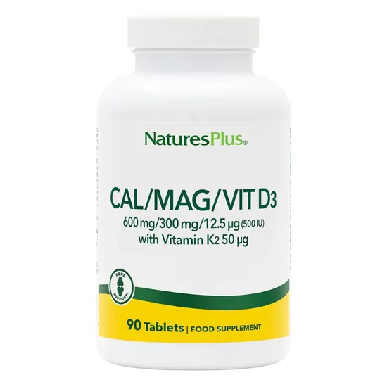 Nature's Plus Cal/Mag With D3/K2 Tablets