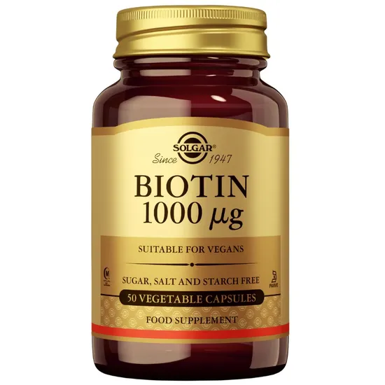Solgar Biotin 1000ug Capsules