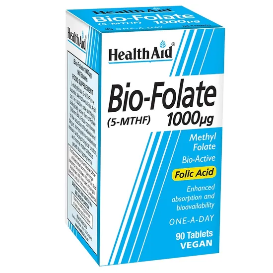 Health Aid Bio-Folate 1000ug Tablets