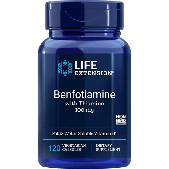 Life Extension Benfotiamine With Thiamine 100mg Vegicaps