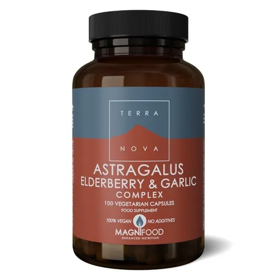 Terranova Astragalus, Elderberry & Garlic Complex Vegicaps 100 Vegicaps