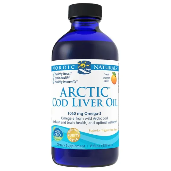 Nordic Naturals Arctic Cod Liver Oil 1060mg Orange