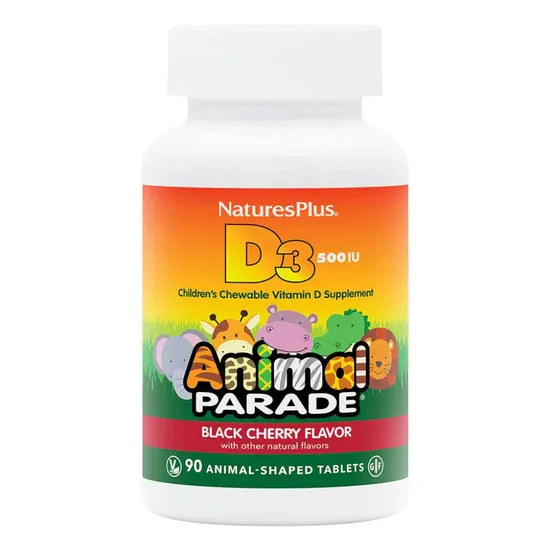 Nature's Plus Animal Parade Vitamin D3 500iu Chewables