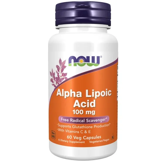 NOW Foods Alpha Lipoic Acid With Vitamins C & E 100mg Capsules