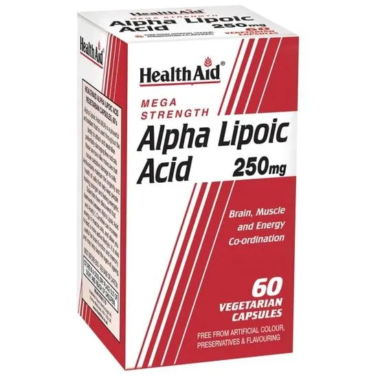Health Aid Alpha Lipoic Acid 250mg Vegicaps