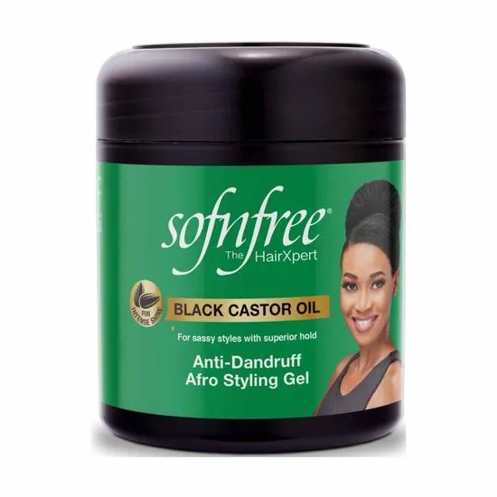 Sofn'Free Black Castor Oil Afro Styling Gel