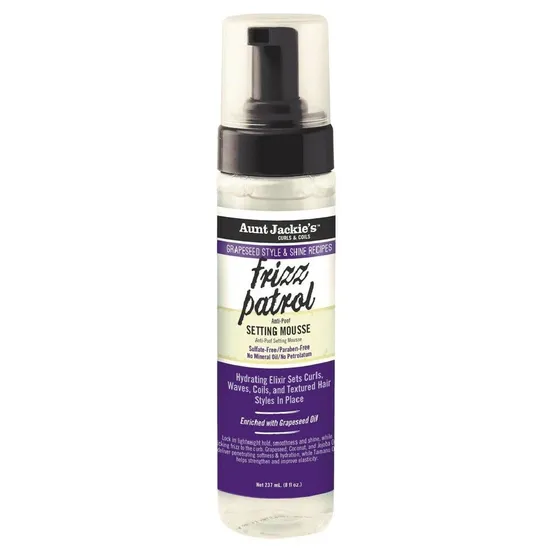 Aunt Jackie's Grapeseed Frizz Patrol Setting Mousse