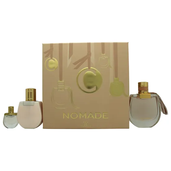 Chloé Nomade Eau De Parfum 75ml + Body Lotion 100ml + Eau De Parfum 5ml Gift Set