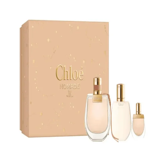 Chloé Nomade Eau De Parfum 75ml + Body Lotion 100ml + Eau De Parfum 5ml Gift Set