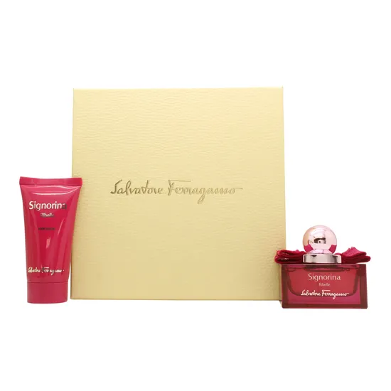 Salvatore Ferragamo Signorina Ribelle Gift Set 30ml Eau De Parfum + 50ml Body Lotion