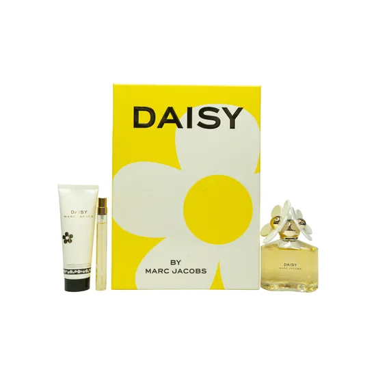 Marc Jacobs Daisy Gift Set 100ml Eau De Toilette + 75ml Body Lotion + 10ml Eau De Toilette