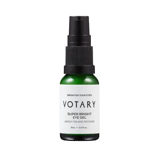 Votary Super Bright Eye Gel, Green Tea & Peptides 15ml