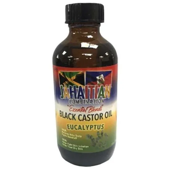 Jahaitian Essential Blends Black Castor Oil With Eucalyptus