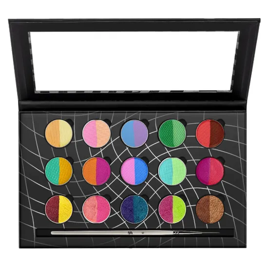 Glisten Cosmetics Split Liner 15 Pan Palette