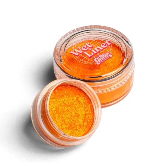 Glisten Cosmetics Karma Orange Metallic Wet Liner 10G