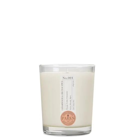 Parks London Home Collection Cedarwood & Orange Spice Candle