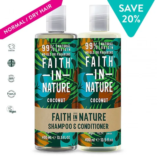 Faith in Nature Coconut Shampoo & Conditioner Duo