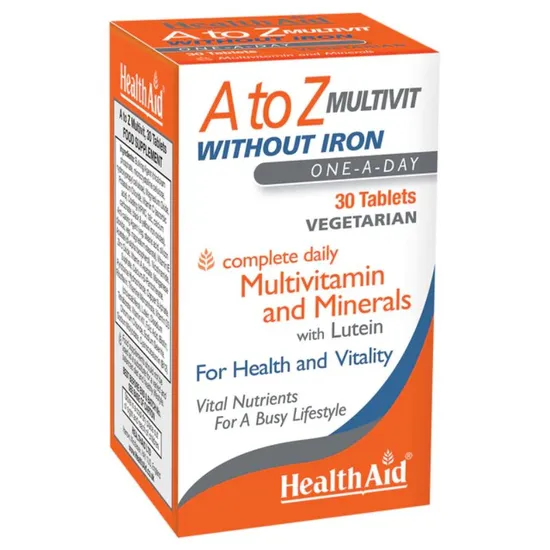 Health Aid A-Z Multivit Without Iron Tablets