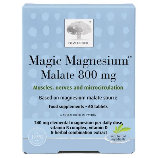 New Nordic Magic Magnesium Malate 800mg Tablets