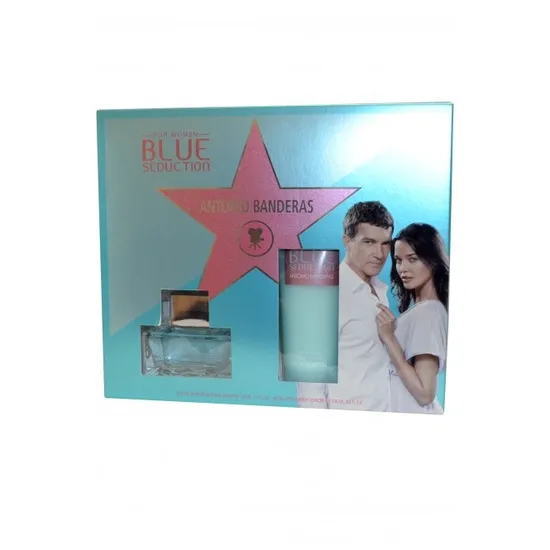 Antonio Banderas Blue Seduction Eau De Toilette 50ml & Body Lotion 100ml Set