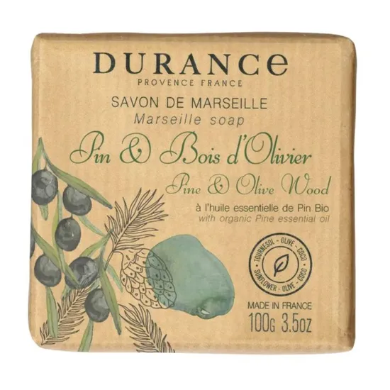 Durance Marseille Soap Pine & Olive Wood