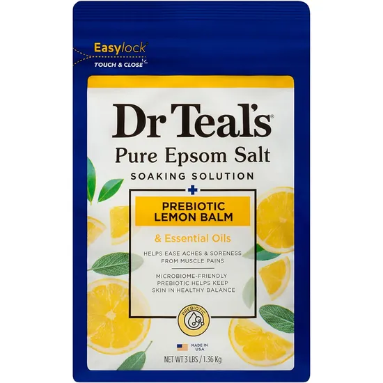 Dr Teal's Epsom Salt Soaking Solution Prebiotic Lemon Balm