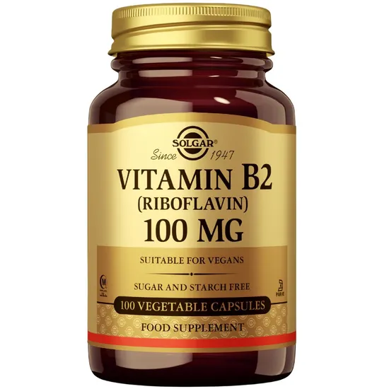 Solgar Vitamin B2 100mg Vegicaps