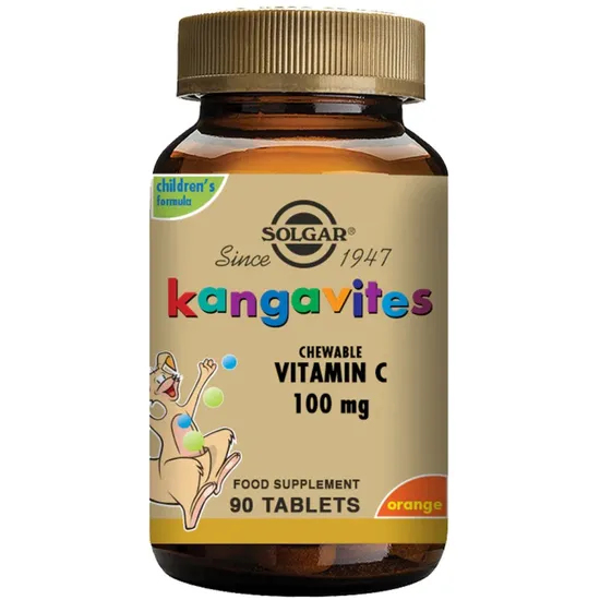 Solgar Kangavites Chewable Vitamin C 100mg Tablets