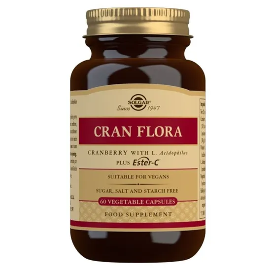 Solgar Cran Flora With Probiotics Plus Ester-C Tablets