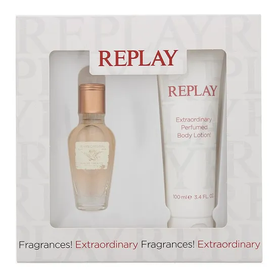 Replay Jeans Original For Her Gift Set 20ml Eau De Toilette + 100ml Body Lotion