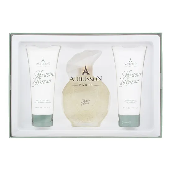 Parfums Aubusson Historie d'Amour Gift Set 100ml Eau De Parfum + 100ml Body Lotion + 100ml Shower Gel