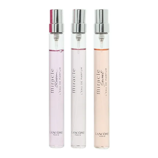 Lancôme Miracle Gift Set 10ml Eau De Parfum Miracle + 10ml Eau De Parfum Miracle Secret + 10ml Eau De Parfum Miracle Blossom