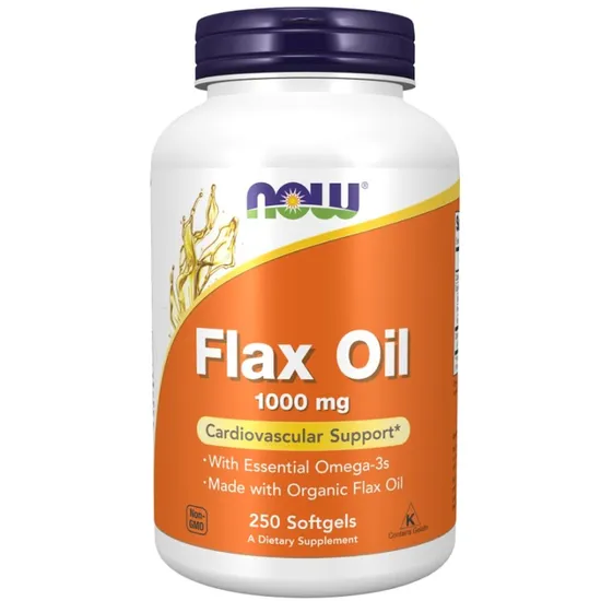 NOW Foods Flax Oil 1000mg Softgels