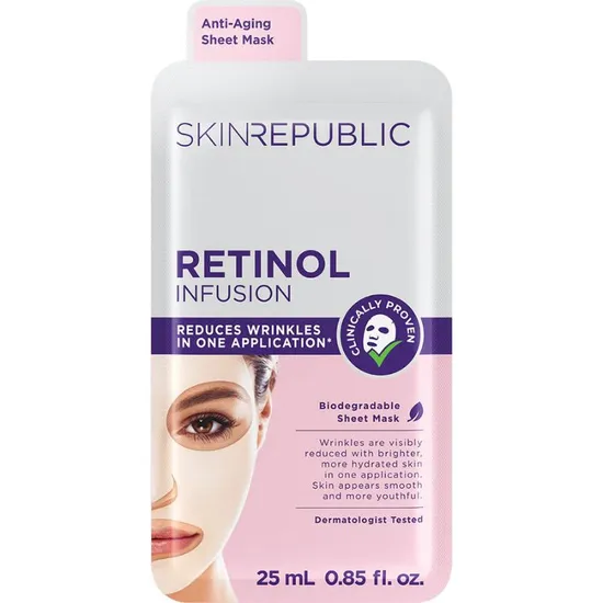 Skin Republic Retinol Infusion Face Sheet Mask