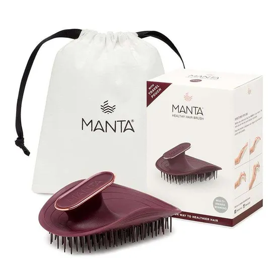 Manta Hair Brush Burgundy