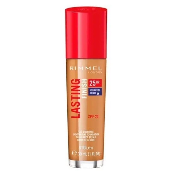 Rimmel Lasting Finish 25Hr Skin Perfecting Foundation 410 Latte