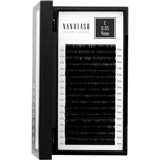 Nanolash Volume Lashes 0.05 C, 9Mm