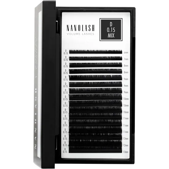 Nanolash Volume Lashes 0.15 D, Mix 6-13Mm
