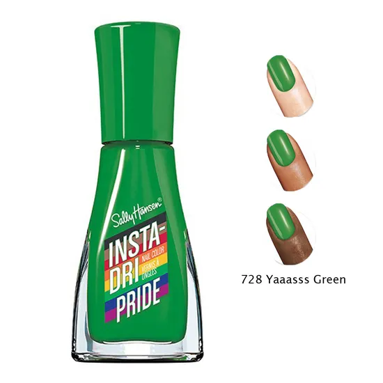 Sally Hansen Insta-Dri Pride Nail Colour Nail Polish 728 Yaaasss Green