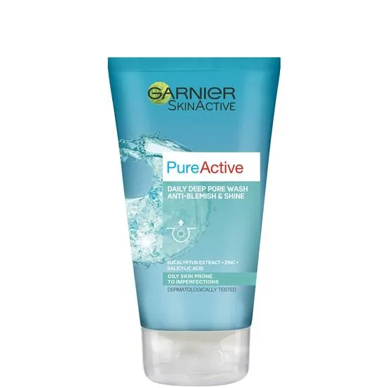 Garnier Pure Active Anti Blackhead Deep Pore Face Wash Oily Skin