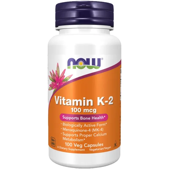 NOW Foods Vitamin K-2 100mcg Capsules