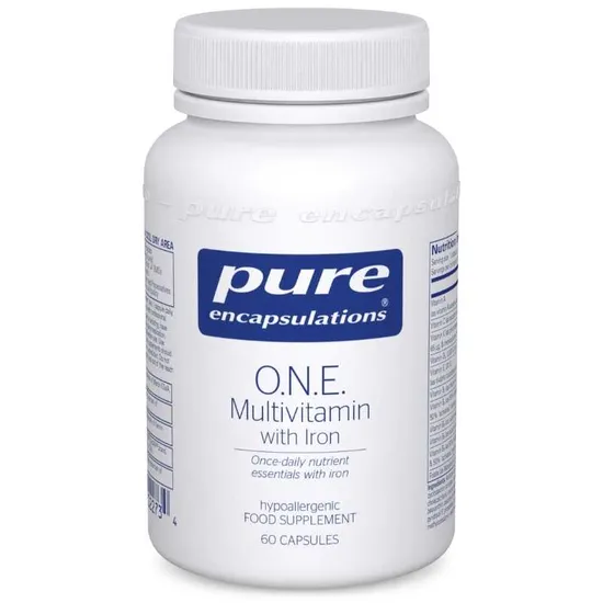 Pure Encapsulations O.N.E. Multivitamin With Iron Capsules