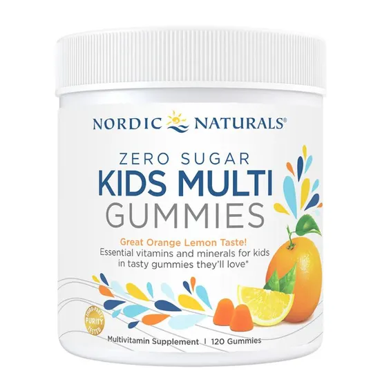 Nordic Naturals Kids Multi Zero Sugar Orange Lemon Gummies